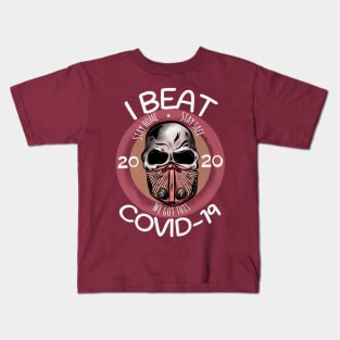 I Beat Covid 19 Kids T-Shirt